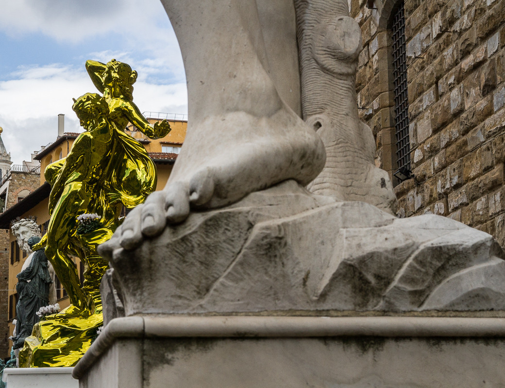 piazza della signoria firenze arte jeff koons 