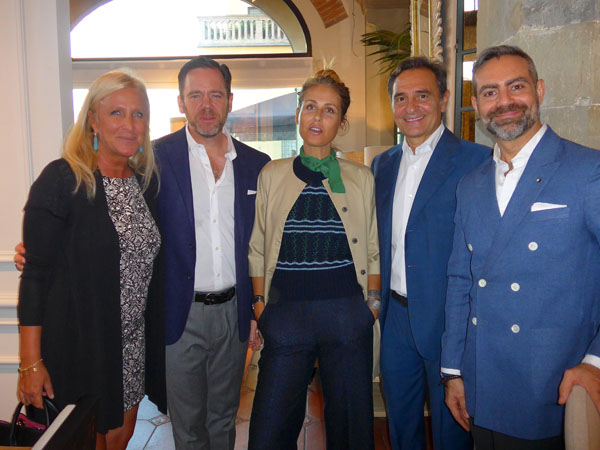 Elonora Frescobaldi, Warren Knight, Novella Benini, Cesare Prandelli e Olivier de Molina  