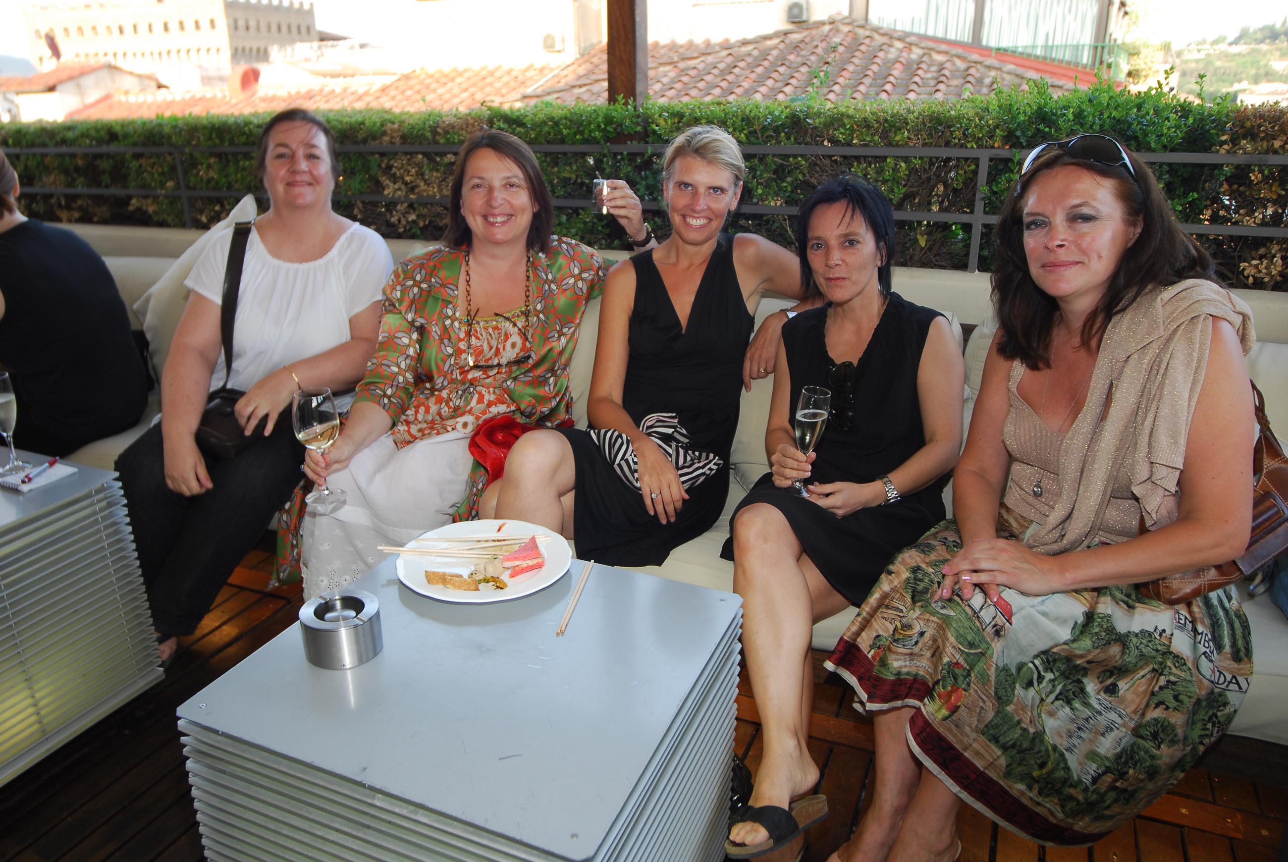 PRESSPHOTO  Firenze, Hotel Continentale. Nella foto ANn Coppens, Sofie Mattkys, Anduck Robyn, Annalenc, Kriste Rommen