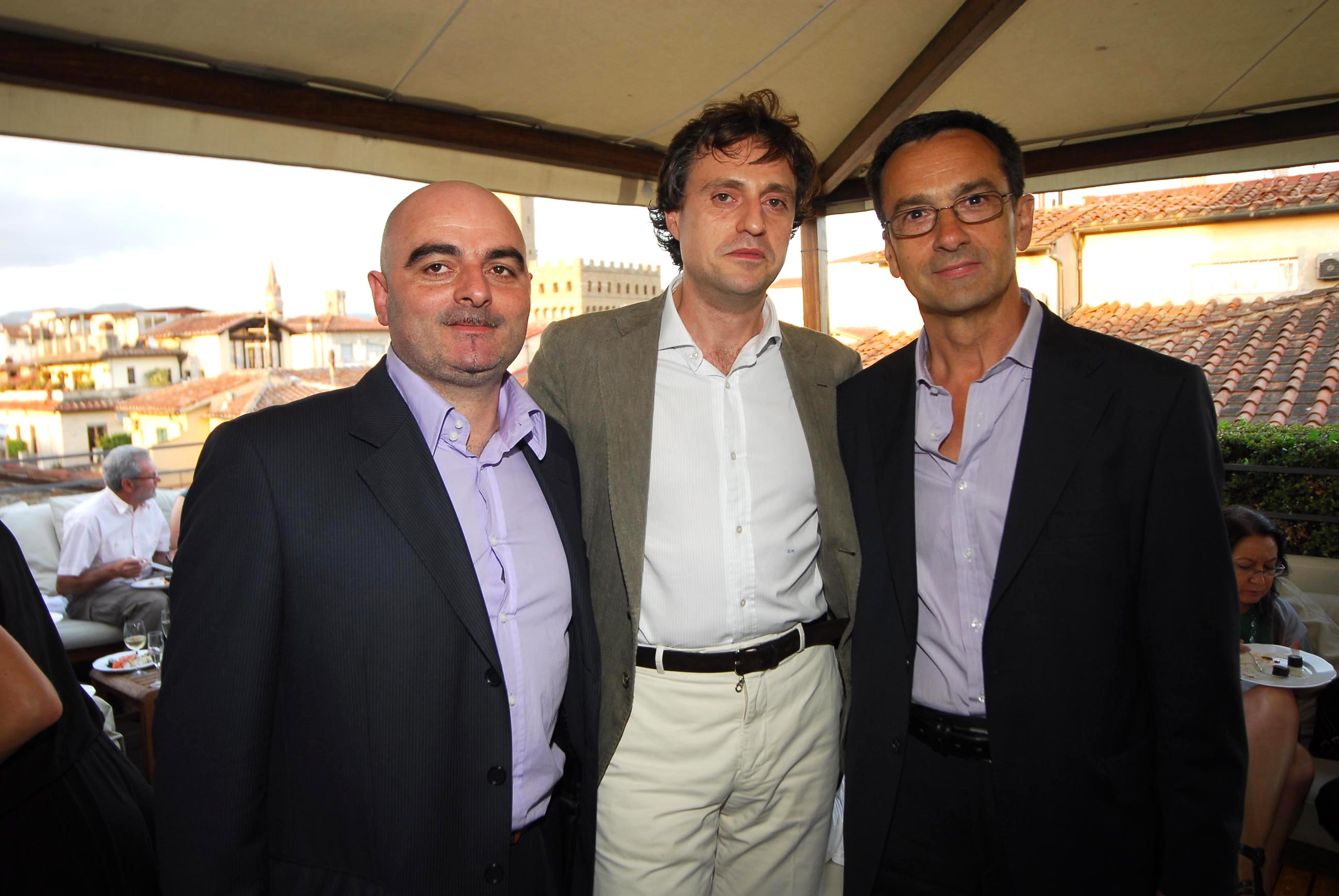 PRESSPHOTO  Firenze, Hotel Continentale. Nella foto Duccio Mannucci con Francesco Morabito e Giancarlo Carlesi